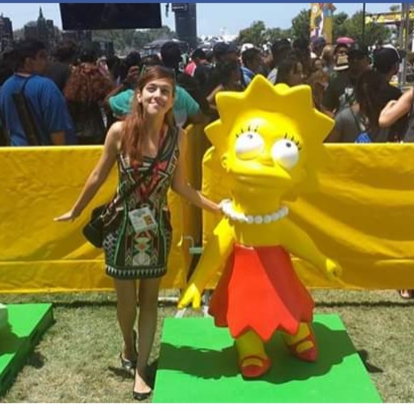 Geometric Print Sleeveless Dress - Picture 5 of 5